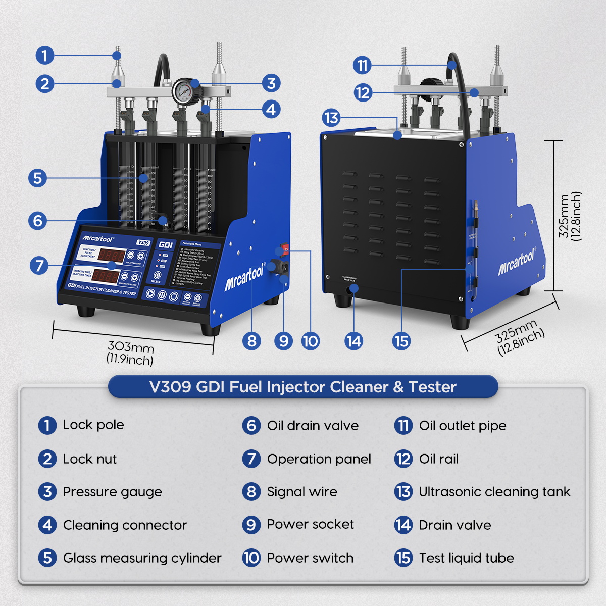 MR CARTOOL GDI Fuel Injector C - огляд і ціна Fuel Injector Tester