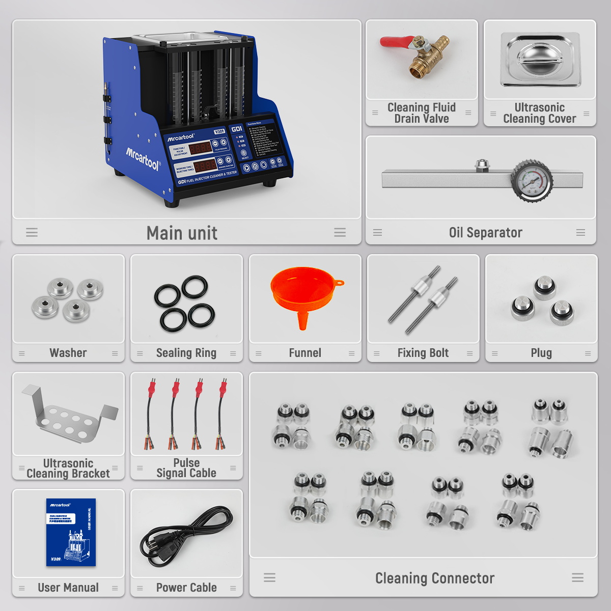 MR CARTOOL GDI Fuel Injector C - огляд і ціна Fuel Injector Tester