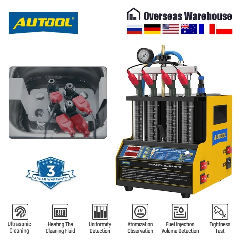  AUTOOL 4 Cylinder Car Fuel I - огляд і ціна Fuel Injector Tester