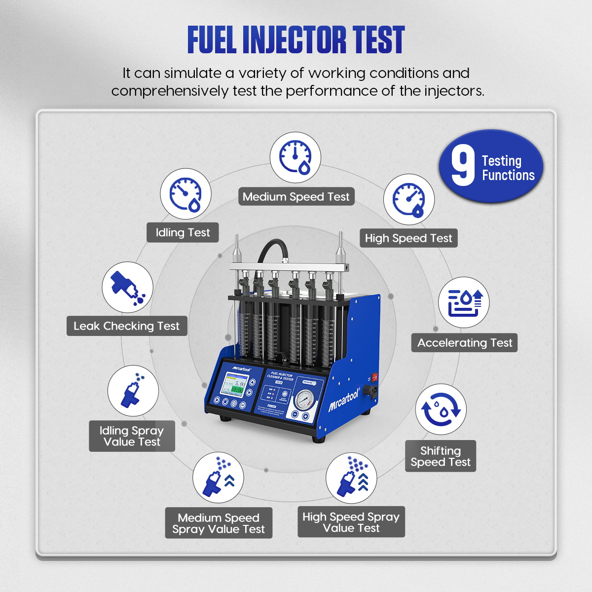 MR CARTOOL V310 Fuel Injector  - огляд і ціна Fuel Injector Tester