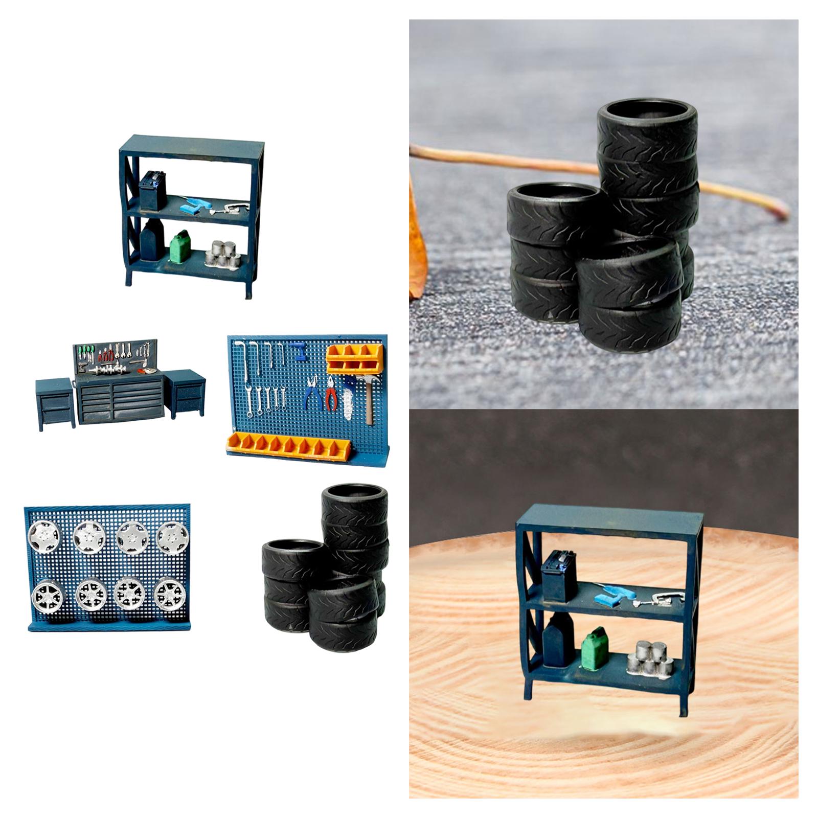 1/64 Diorama Garage Accessory  - огляд і ціна Auto Repair Shop Layout